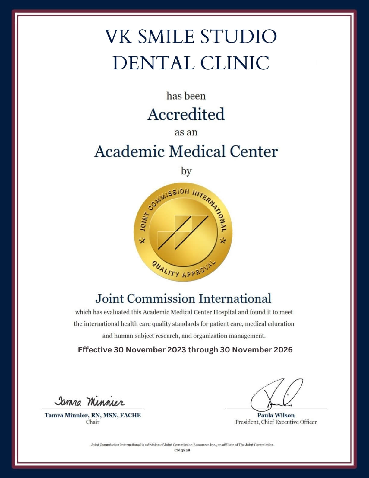 Jci certificat